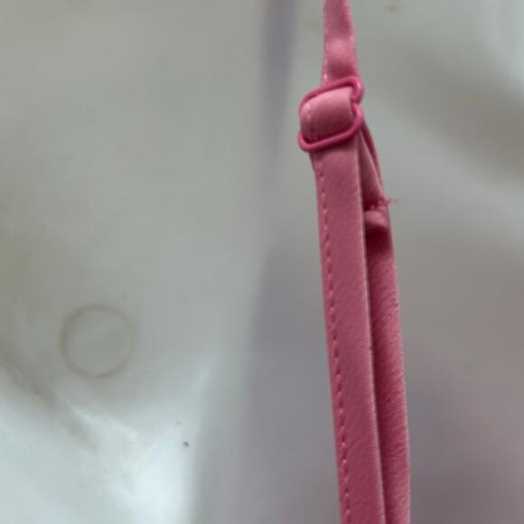 Urban Outfitters UO Mallory Rose Pink Drape Neck Satin Slip Dress size S - Picture 5 of 8